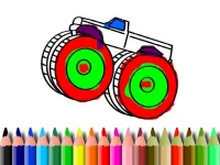 BTS Monster Truck Coloring image