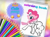 Cute Pony Coloring Book image