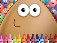 Pou Coloring image