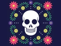 Colorful Skull Jigsaw image